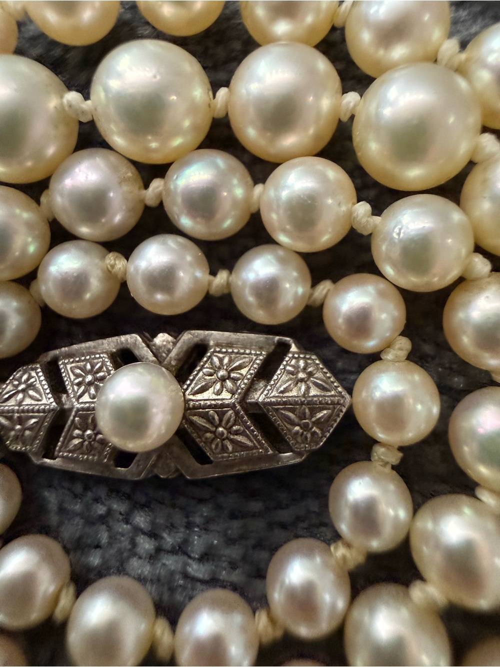Mikimoto Pearl Strand Necklace! 21” WOW - Picture 6 of 11